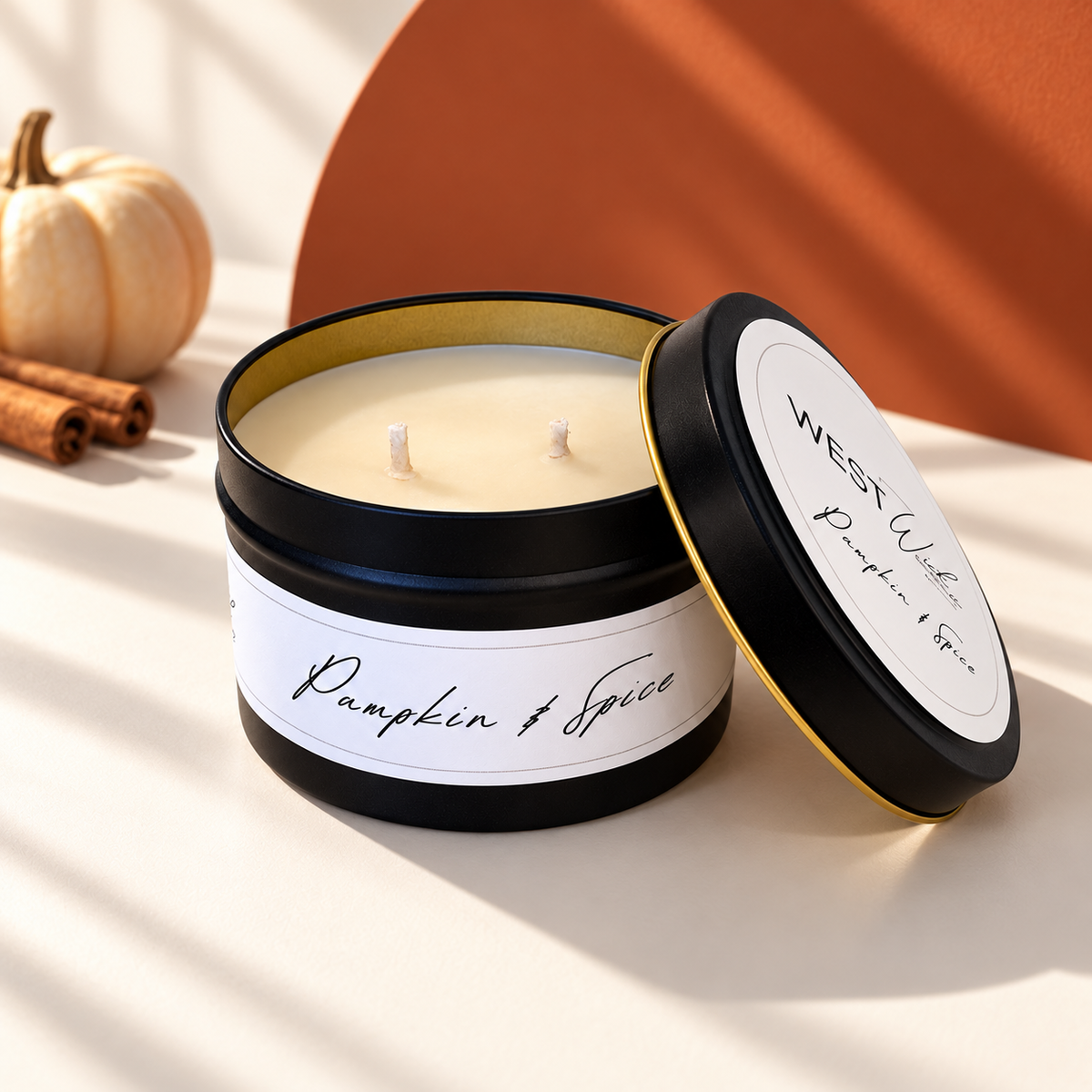 Pumpkin & Spice | Black Luxe Candle