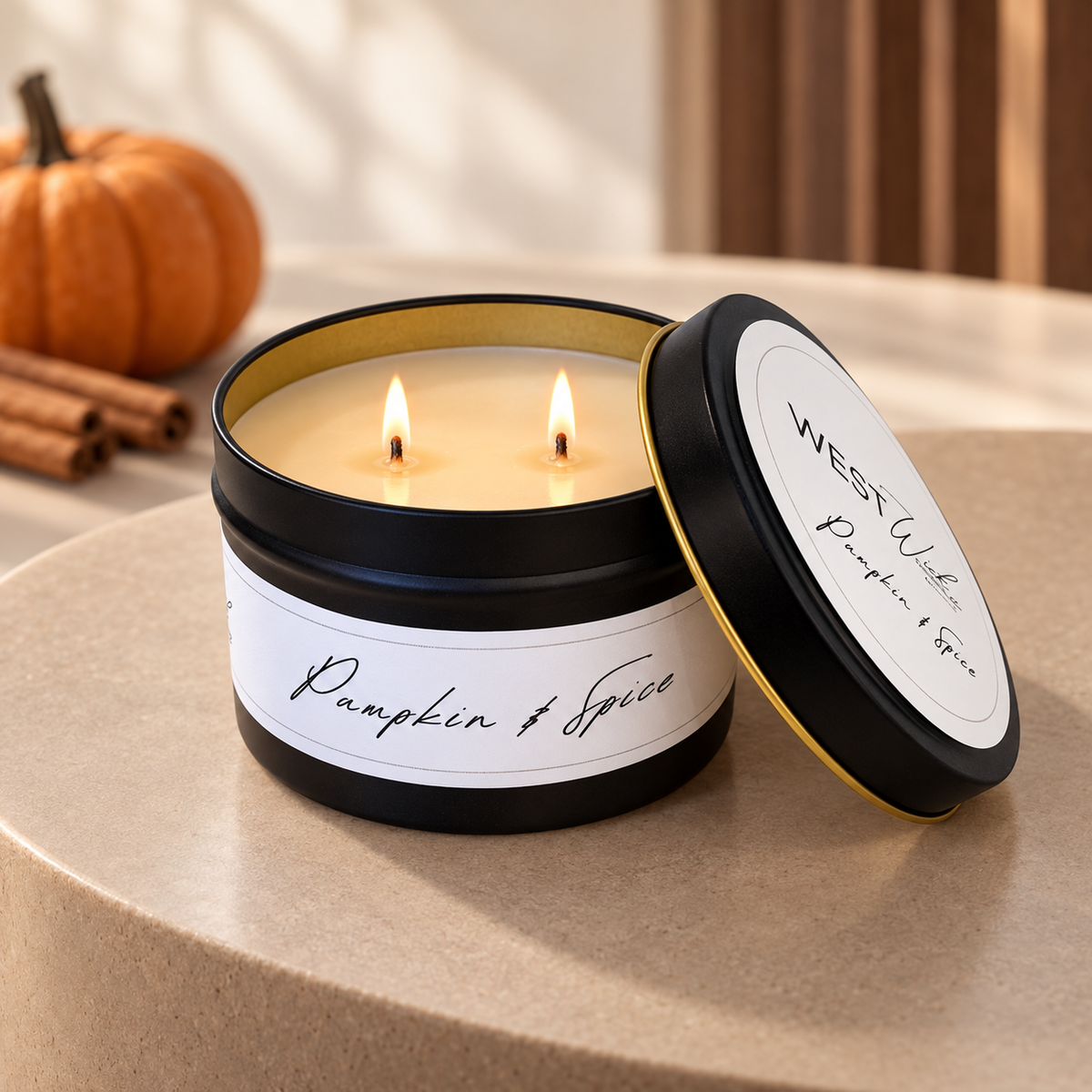 Pumpkin & Spice | Black Luxe Candle