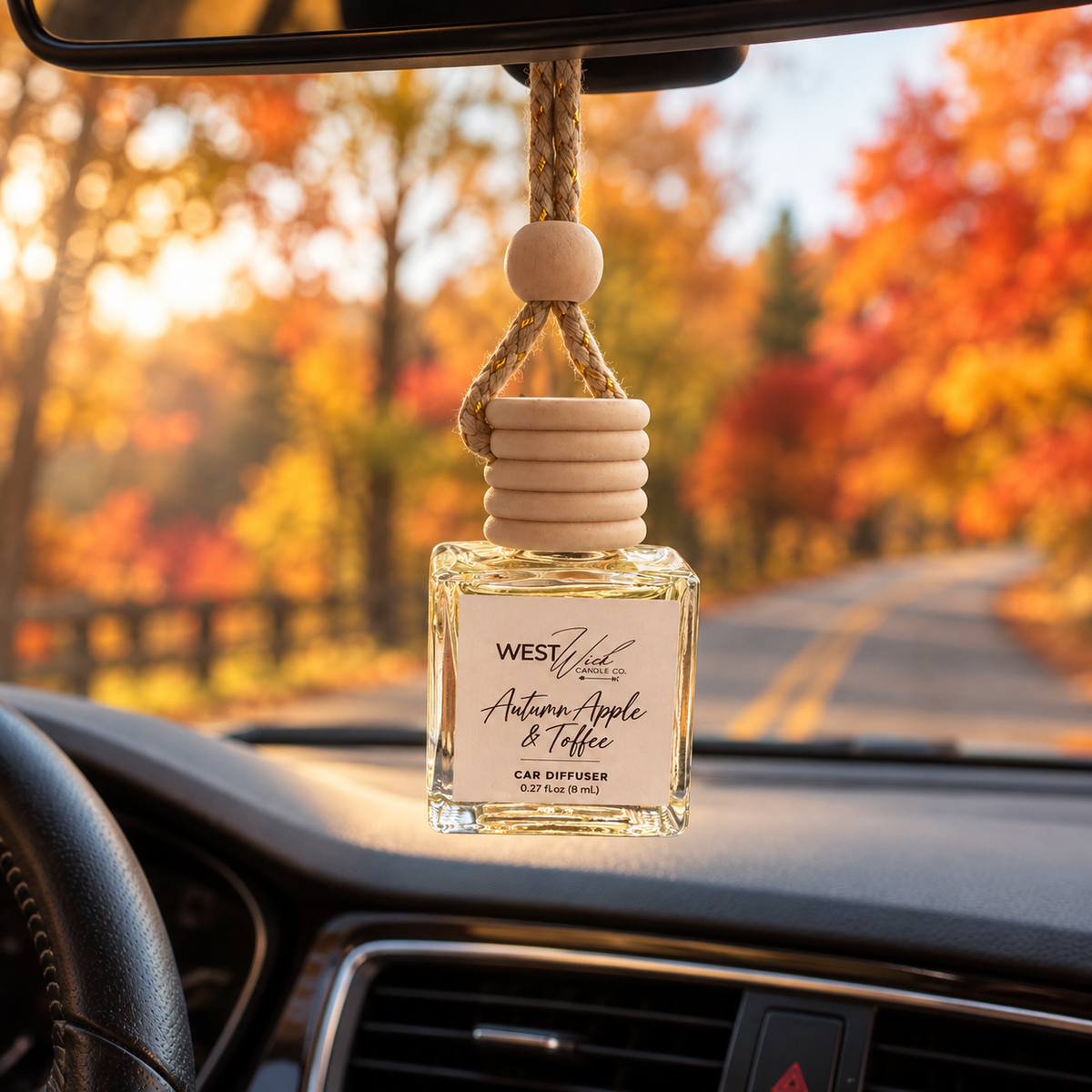 Autumn Apple & Toffee | Car Hanging Reed Diffuser