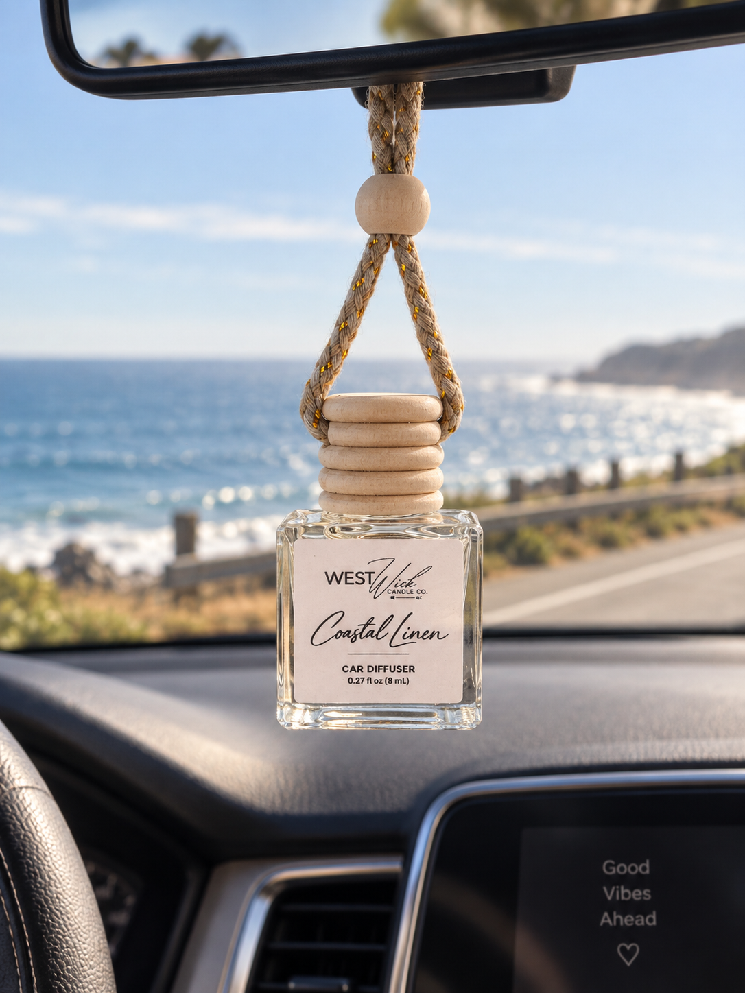 Coastal Linen | Car Hanging Reed Diffuser