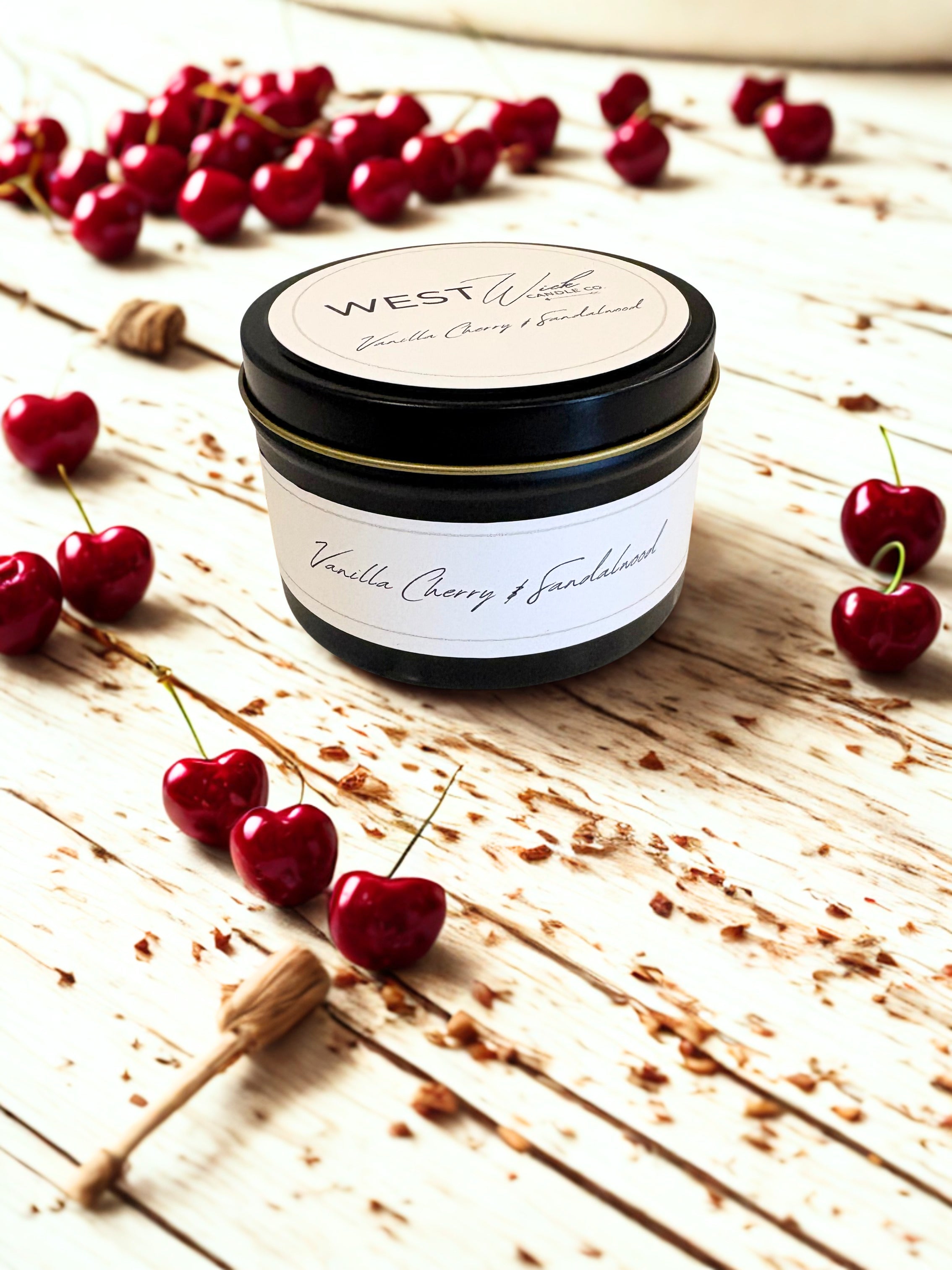 Vanilla Cherry & Sandalwood | Black Luxe Candle