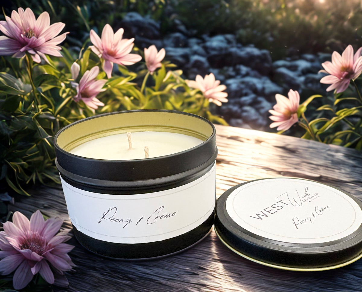 Peony & Crème | Black Luxe Candle