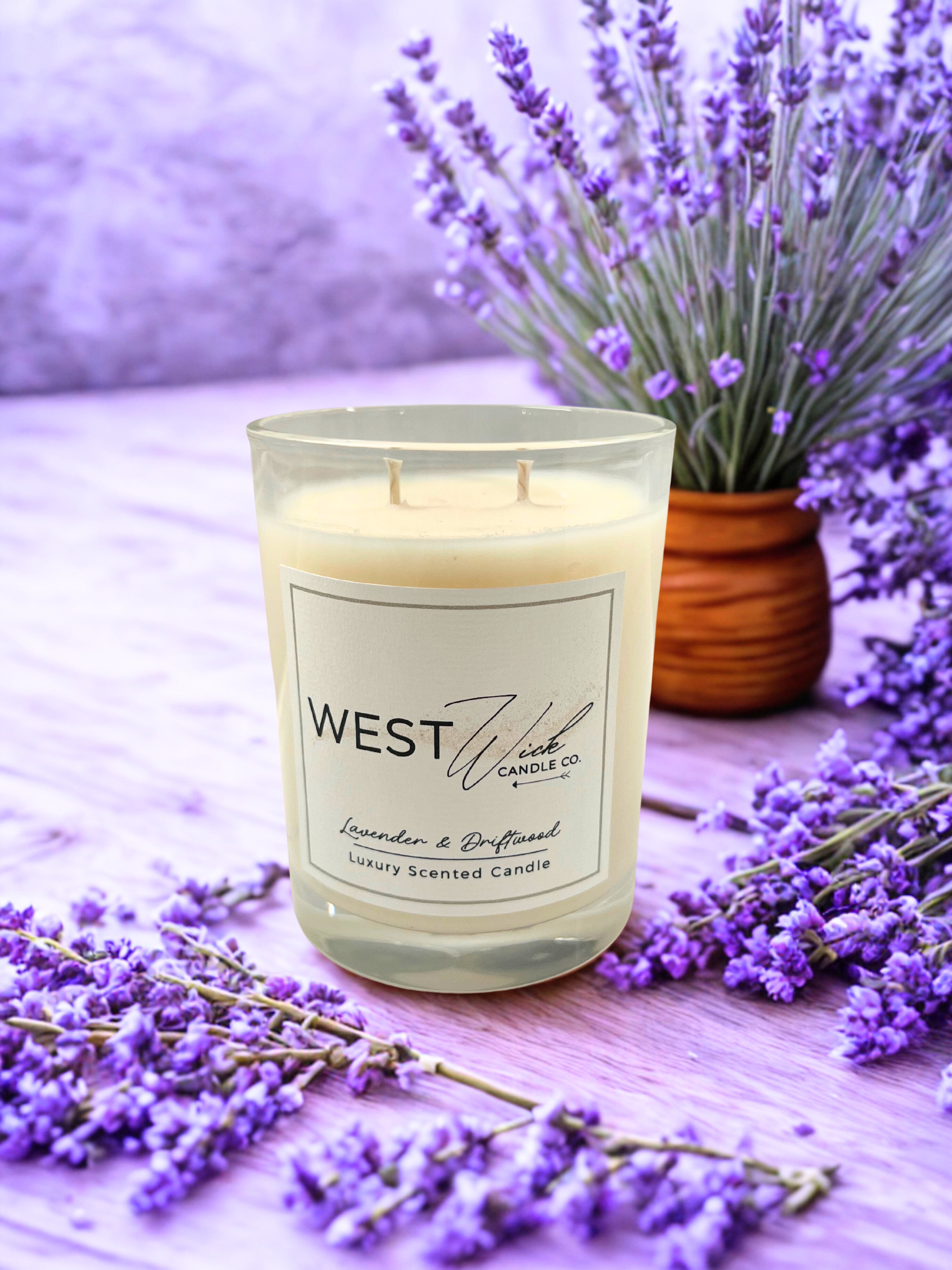 Lavender & Driftwood Candle