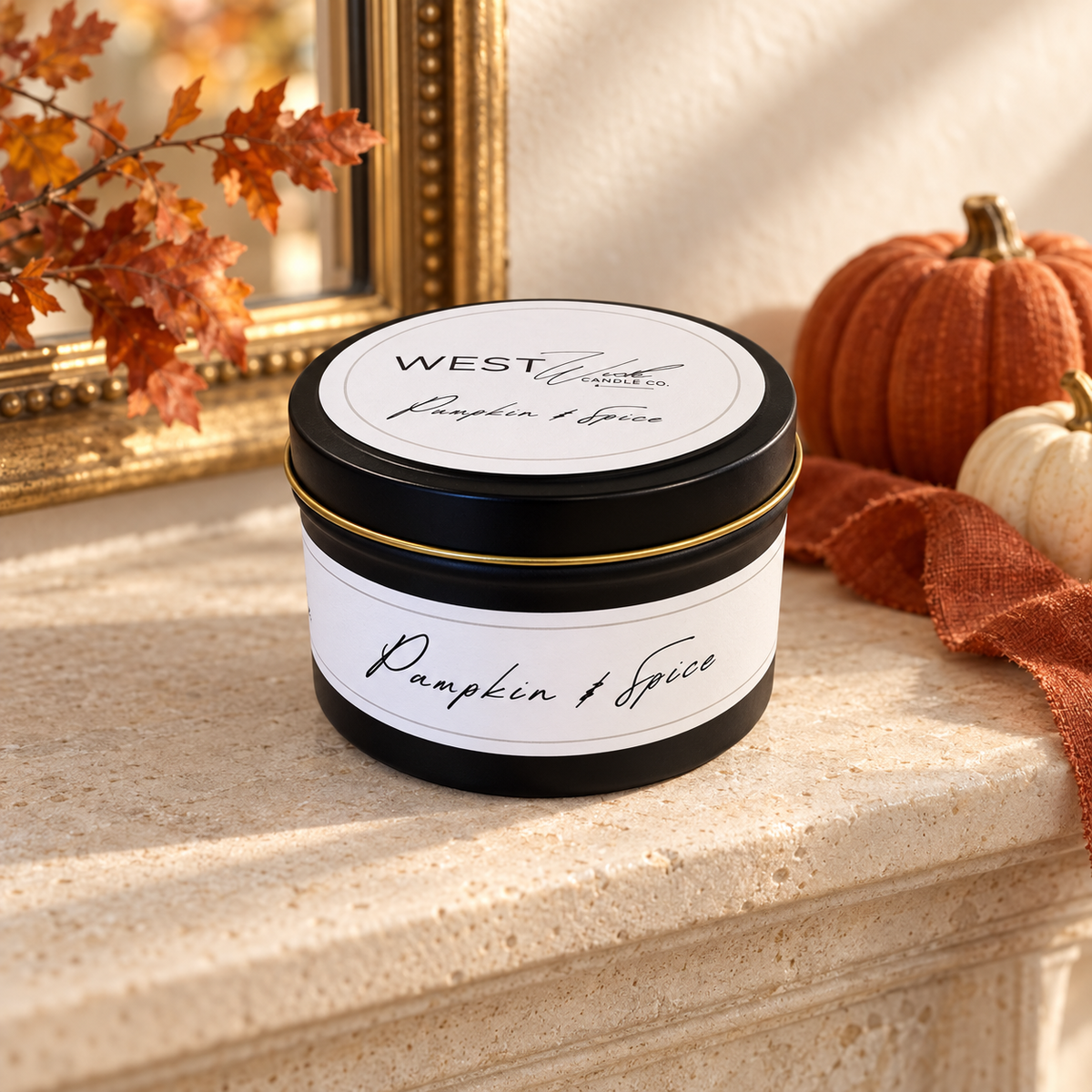 Pumpkin &amp; Spice | Black Luxe Candle