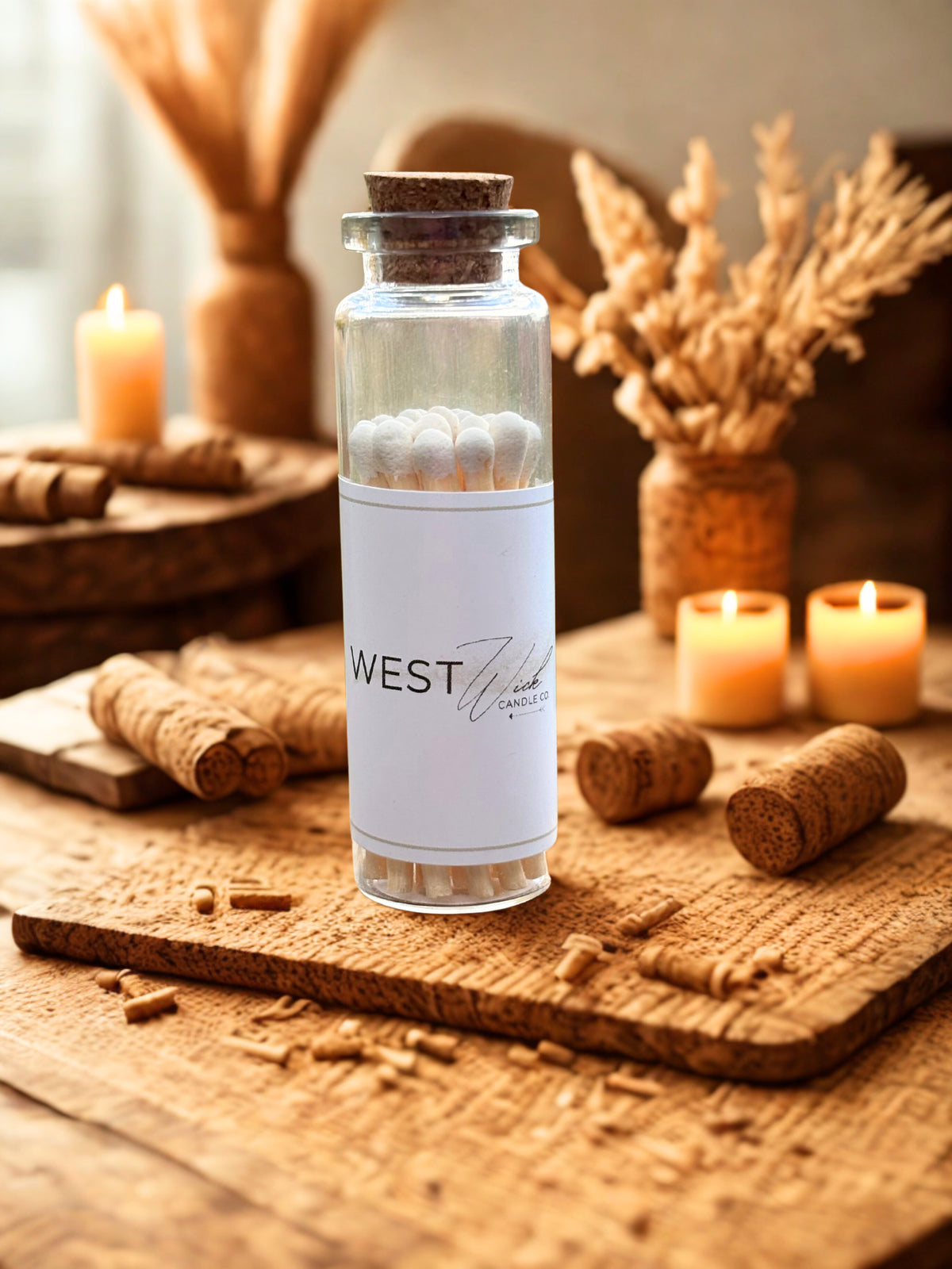 White Matches | Small Corked Vial