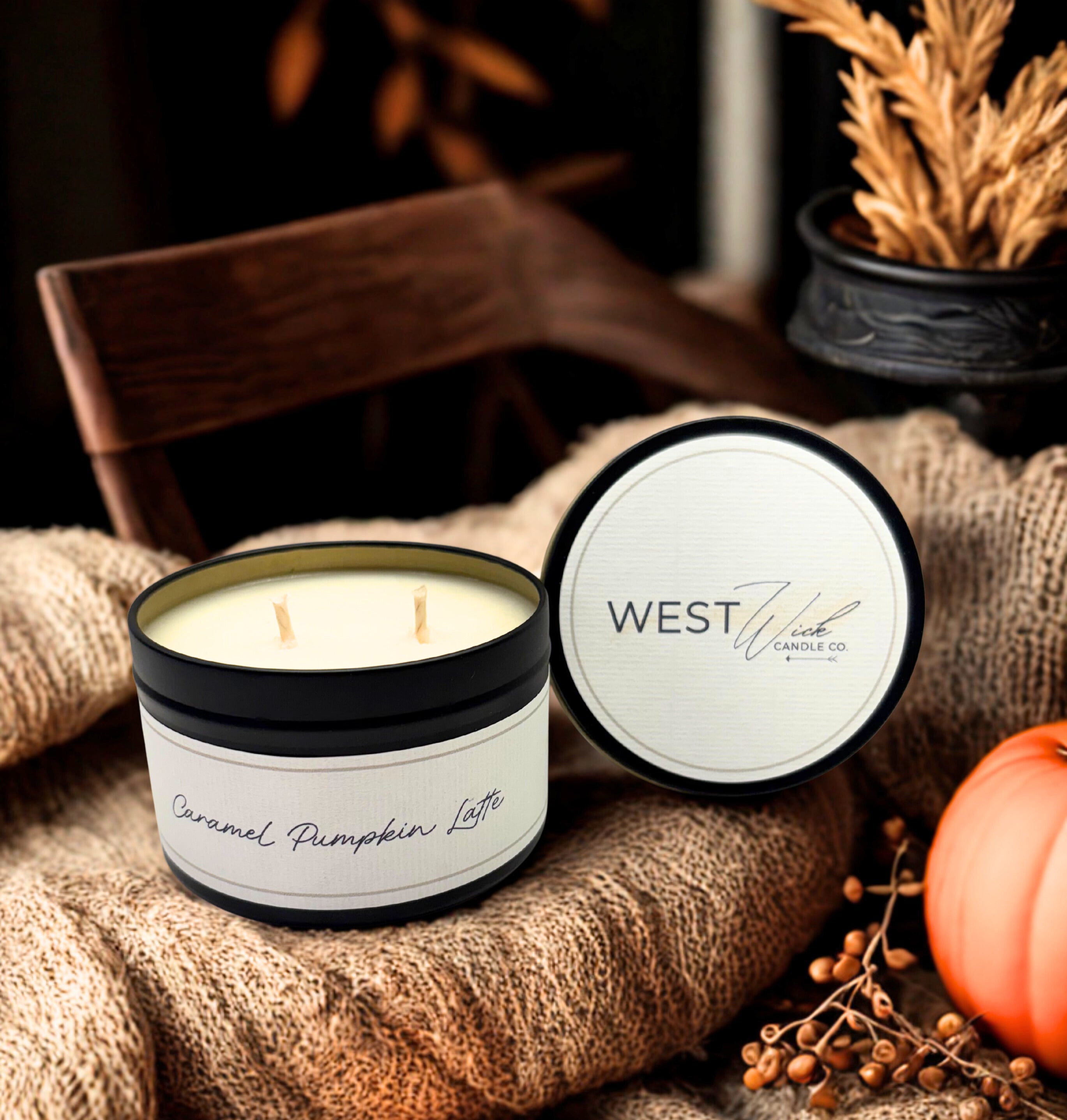 Caramel Pumpkin Latte | Black Luxe Candle