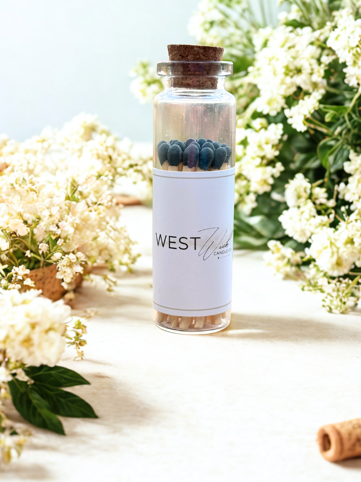 Black Matches | Small Corked Vial