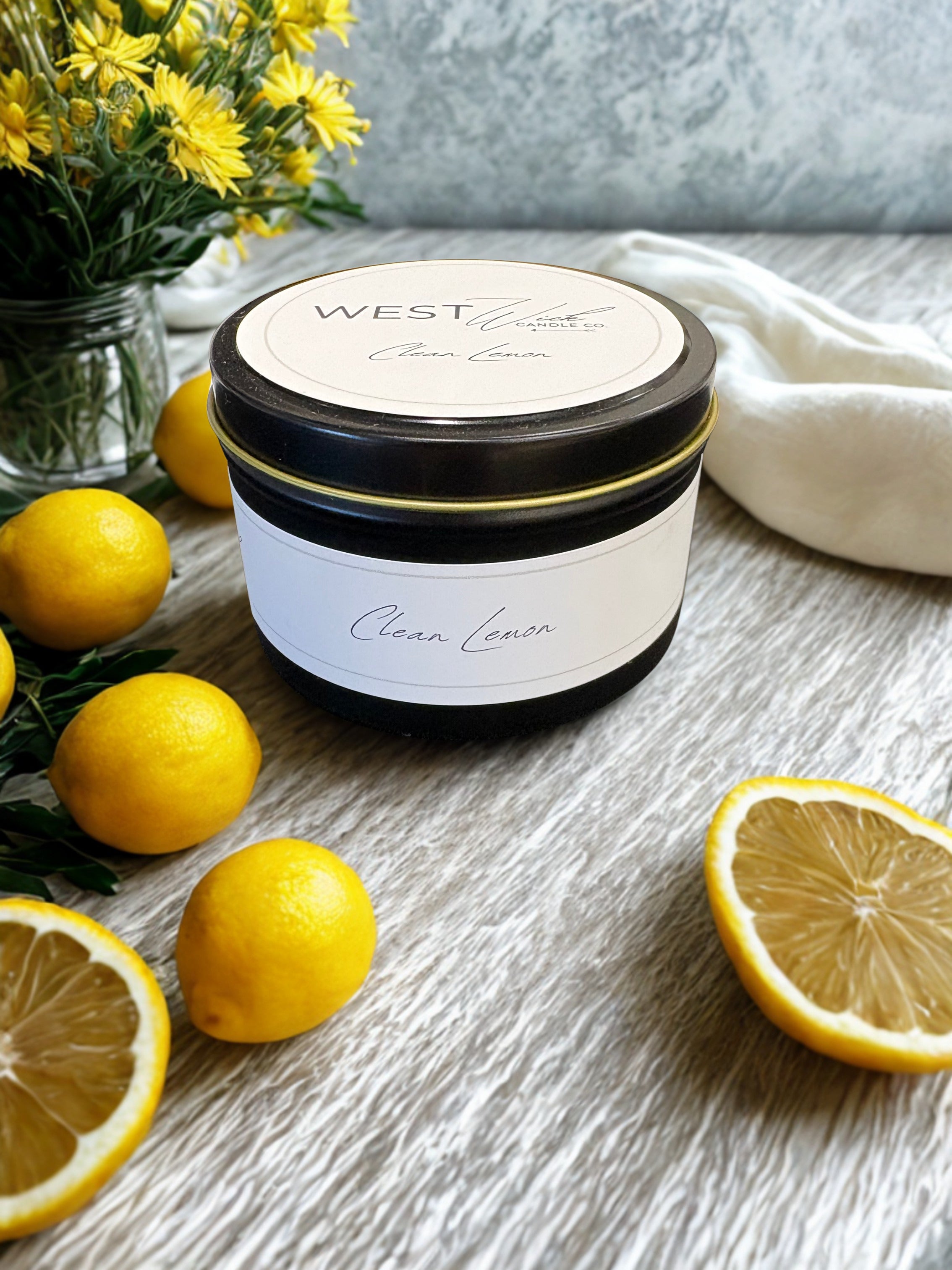 Clean Lemon | Black Luxe Candle