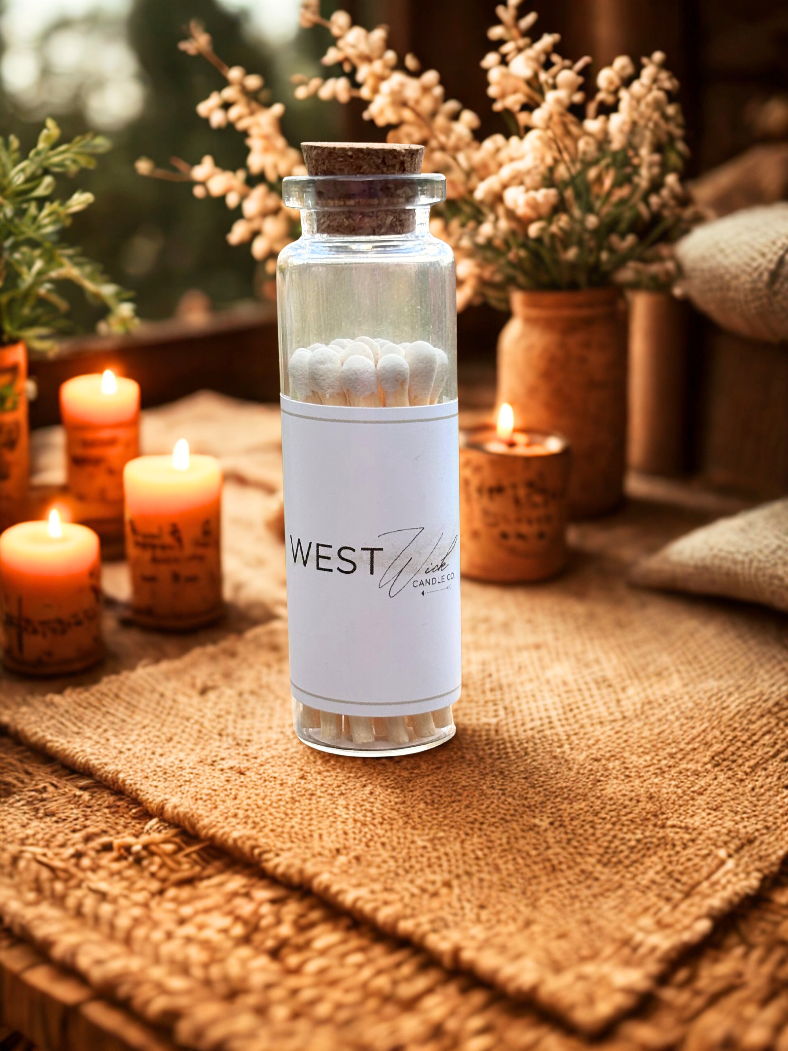 White Matches | Small Corked Vial