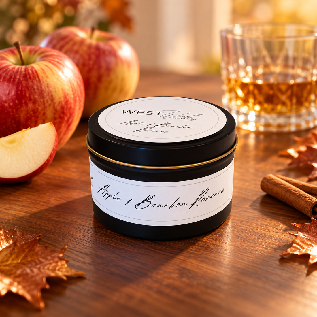 Apple &amp; Bourbon Reserve | Black Luxe Candle