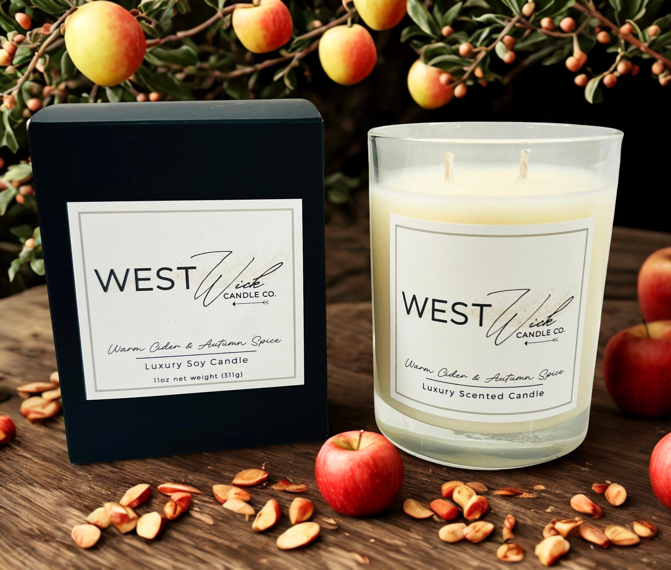 Warm Cider &amp; Autumn Spice Candle