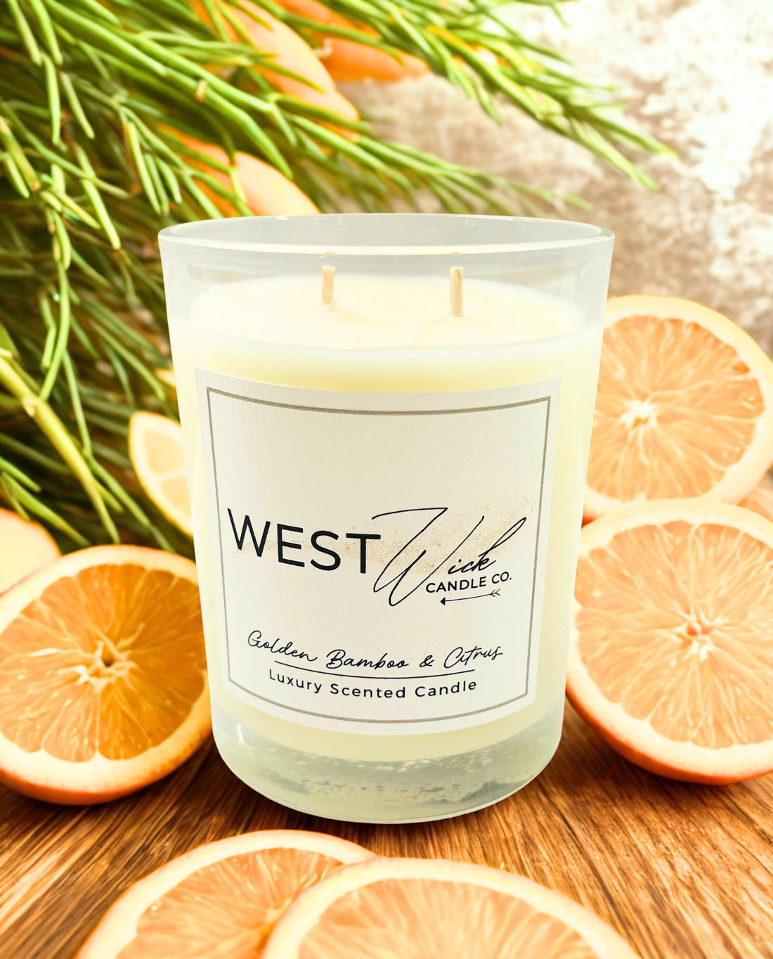 Golden Bamboo &amp; Citrus Candle