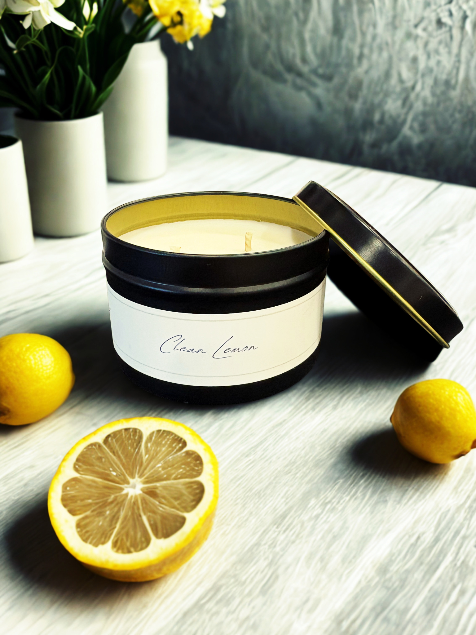 Clean Lemon | Black Luxe Candle