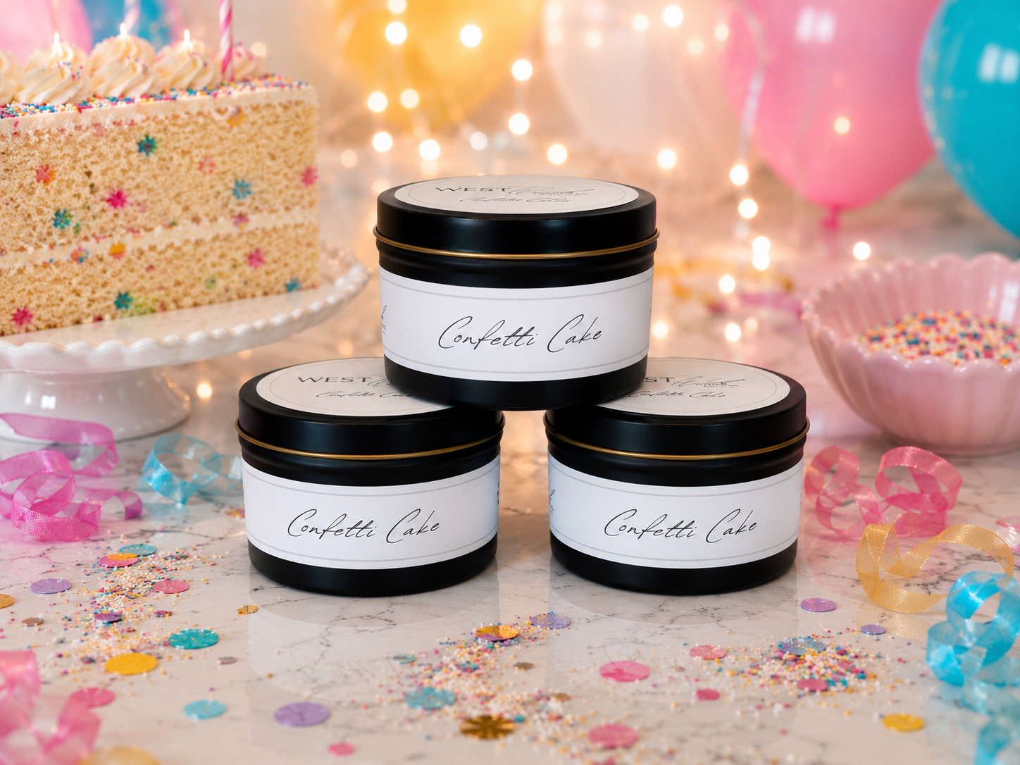 Confetti Cake | Black Luxe Candle