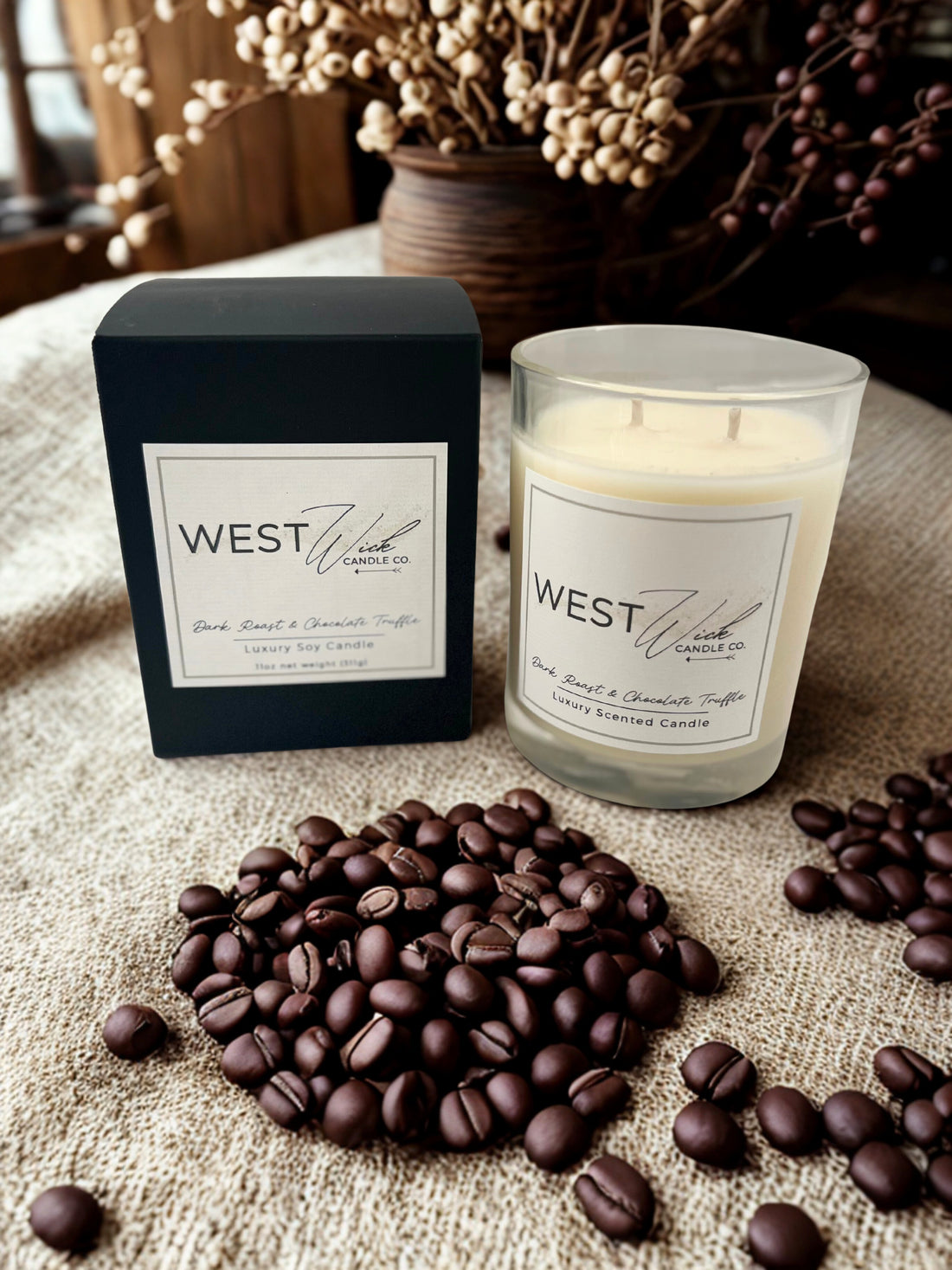 Dark Roast &amp; Chocolate Truffle Candle