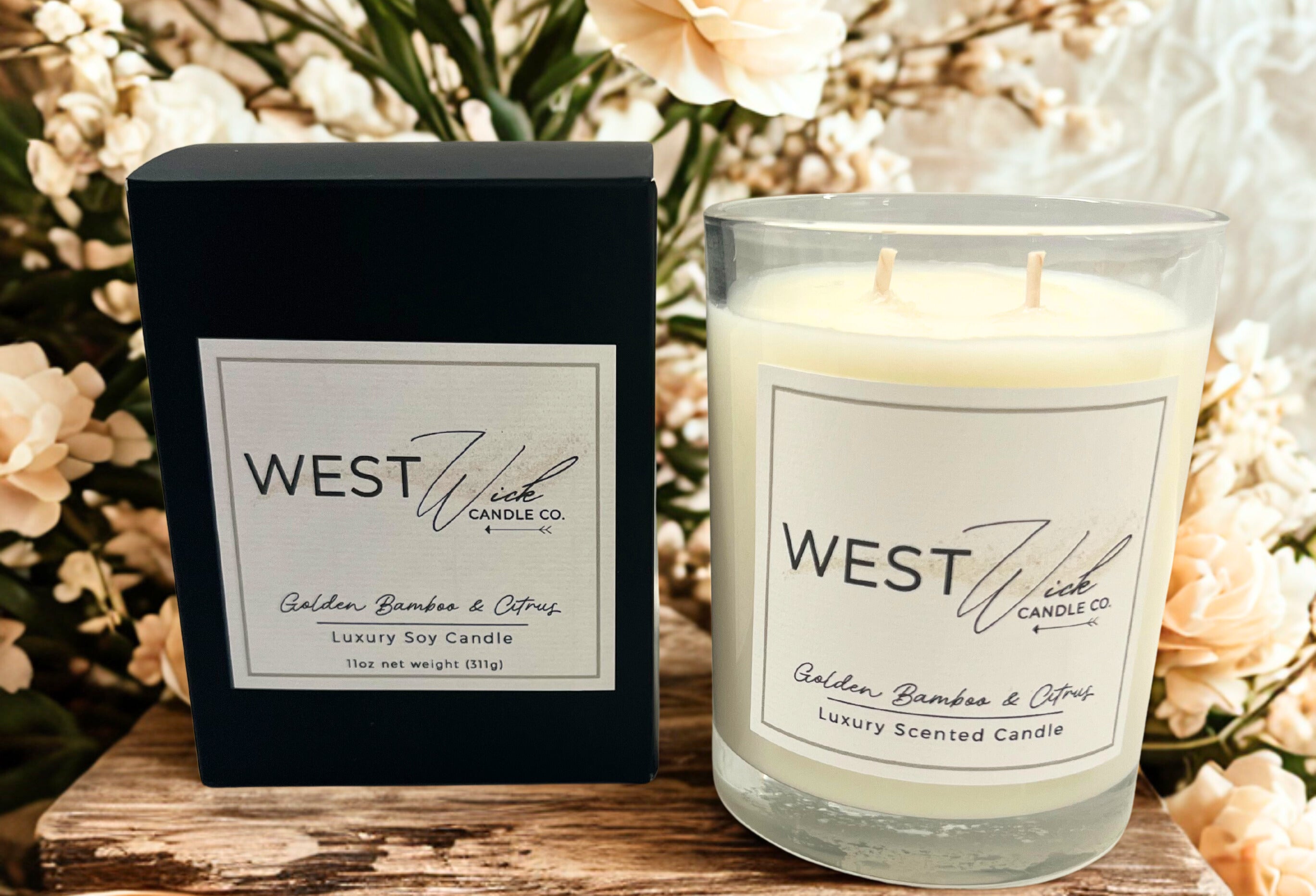 Golden Bamboo &amp; Citrus Candle