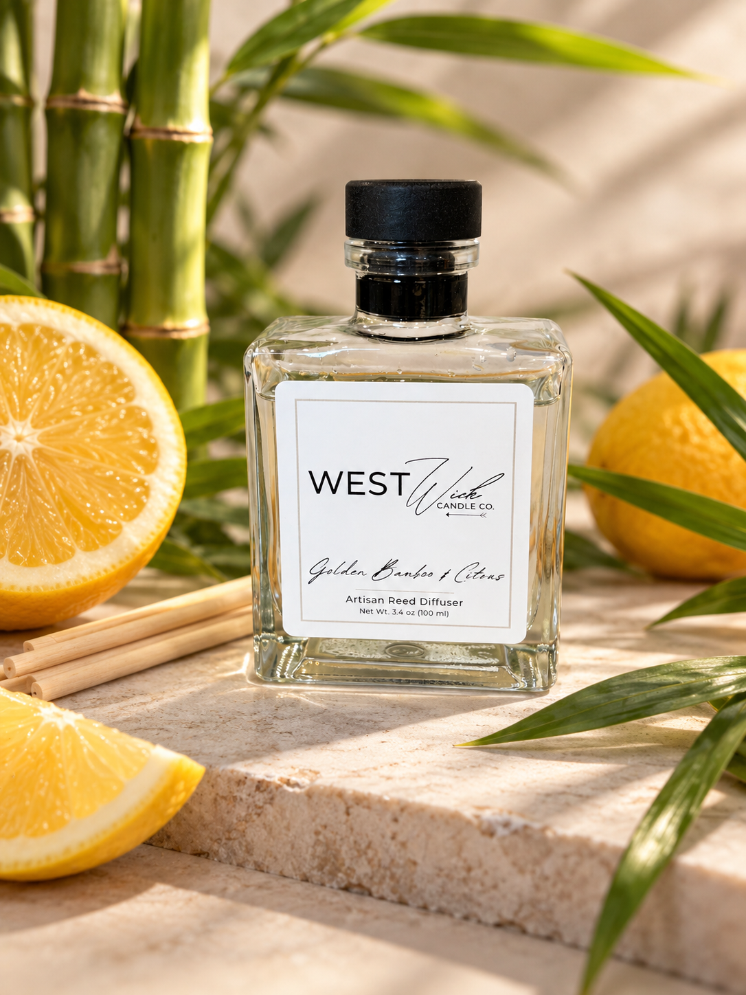 Golden Bamboo &amp; Citrus | Reed Diffuser