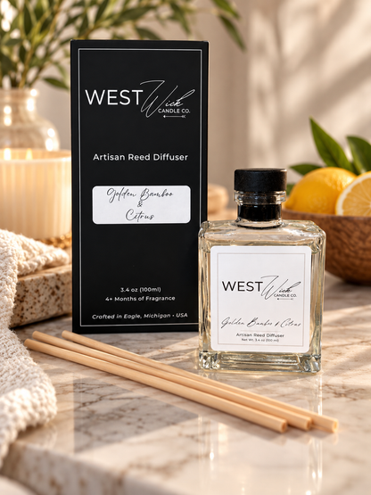 Golden Bamboo &amp; Citrus | Reed Diffuser