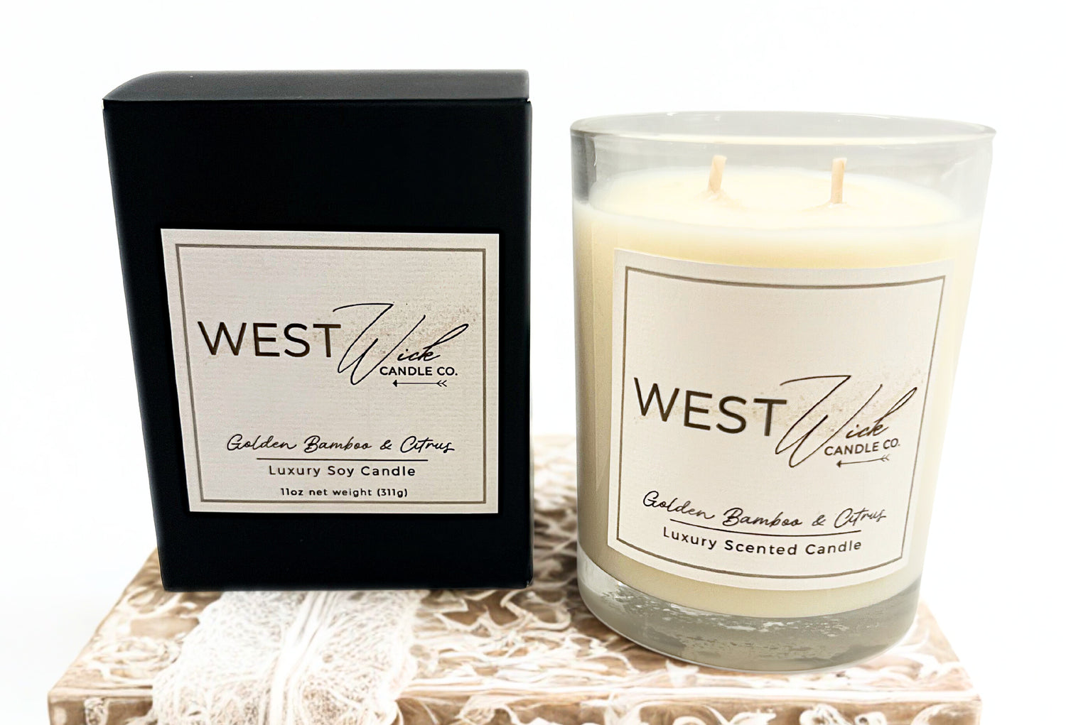 Golden Bamboo &amp; Citrus Candle