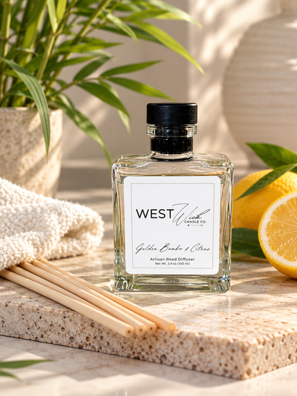 Golden Bamboo &amp; Citrus | Reed Diffuser
