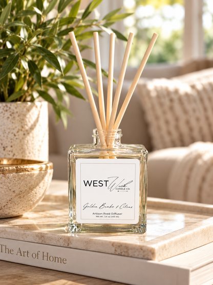 Golden Bamboo &amp; Citrus | Reed Diffuser