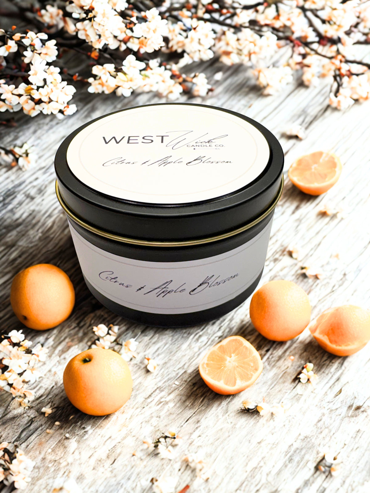 Citrus &amp; Apple Blossom | Black Luxe Candle