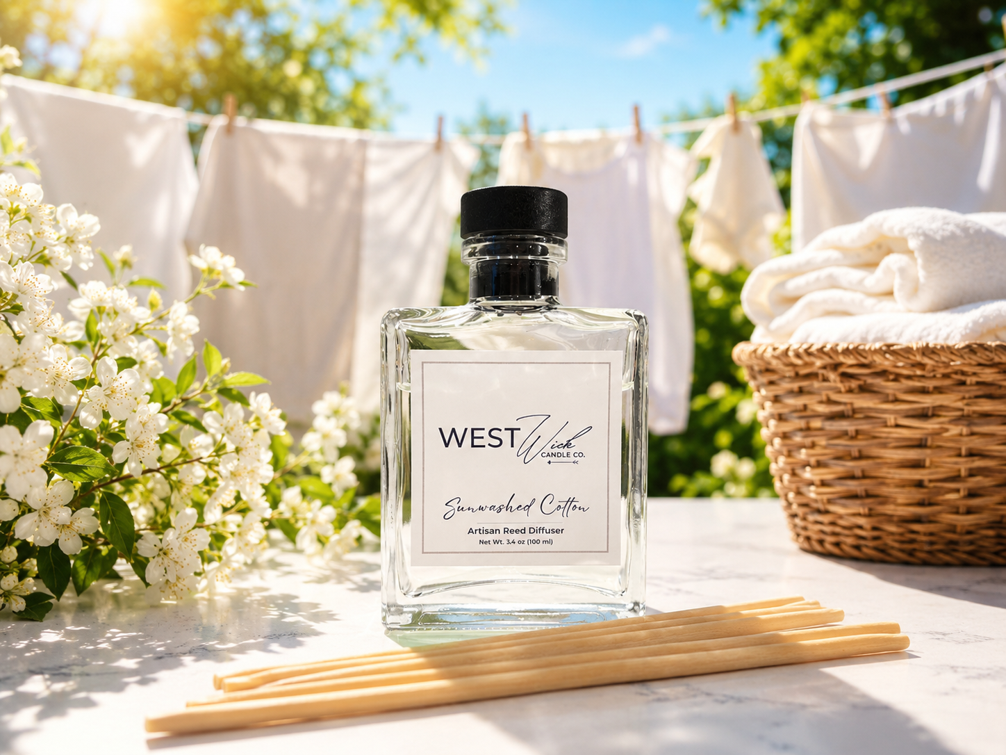 Sunwashed Cotton | Reed Diffuser