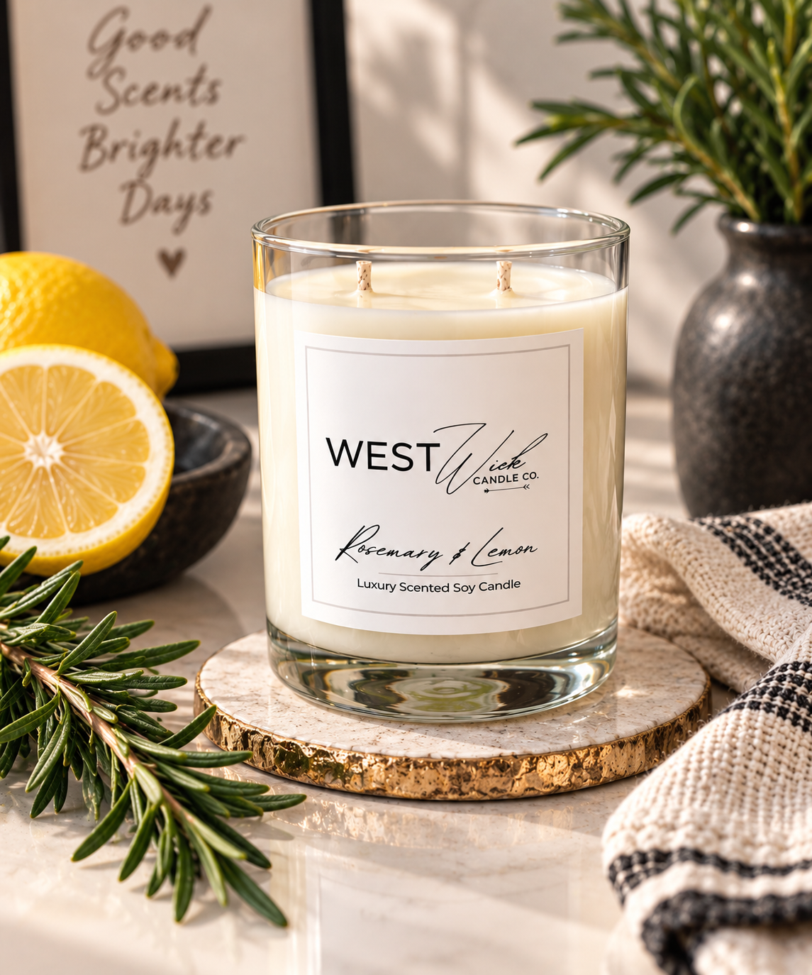 Rosemary &amp; Lemon | Signature Candle