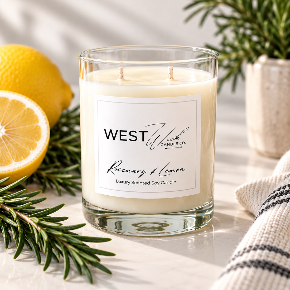 Rosemary &amp; Lemon | Signature Candle