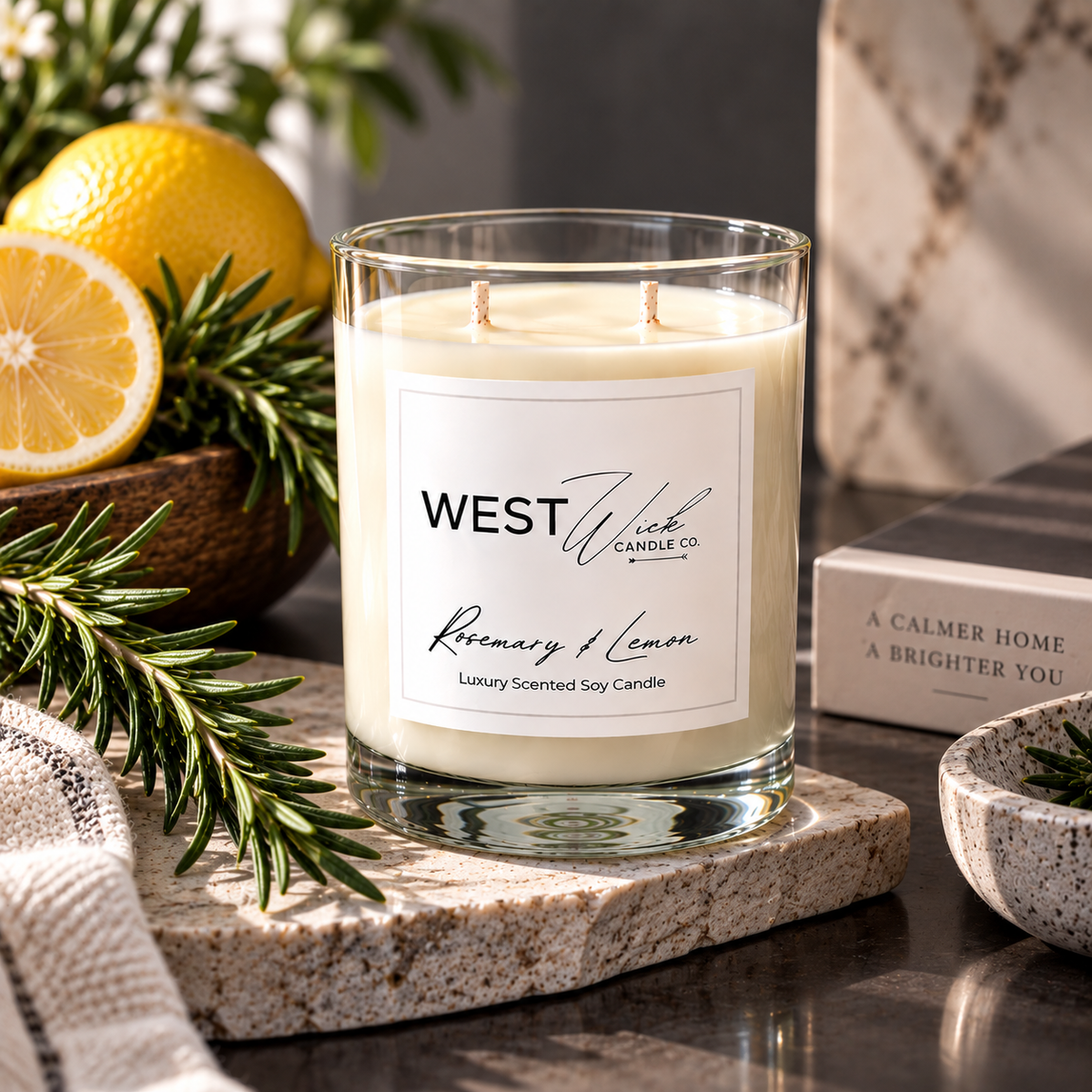 Rosemary &amp; Lemon | Signature Candle