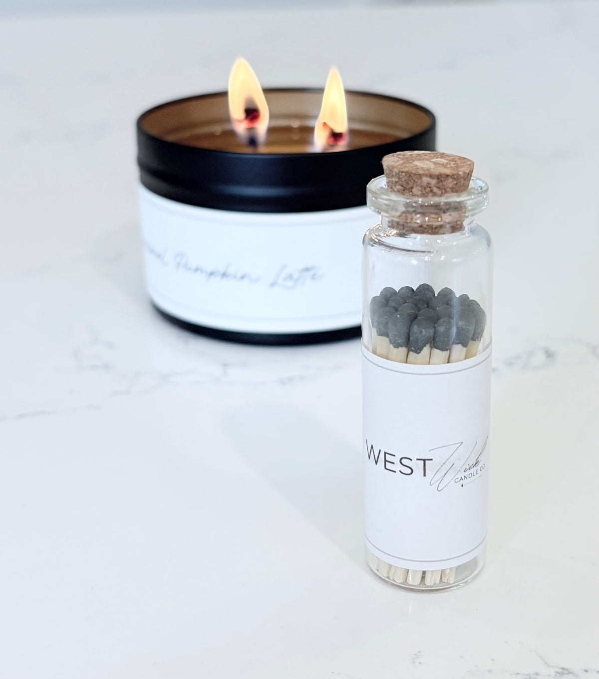 Black Matches | Small Corked Vial