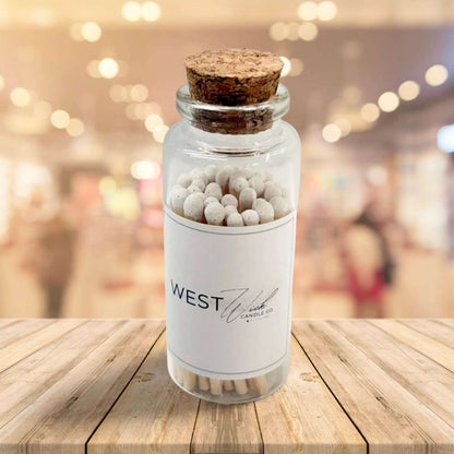 Medium Vial of White Matches