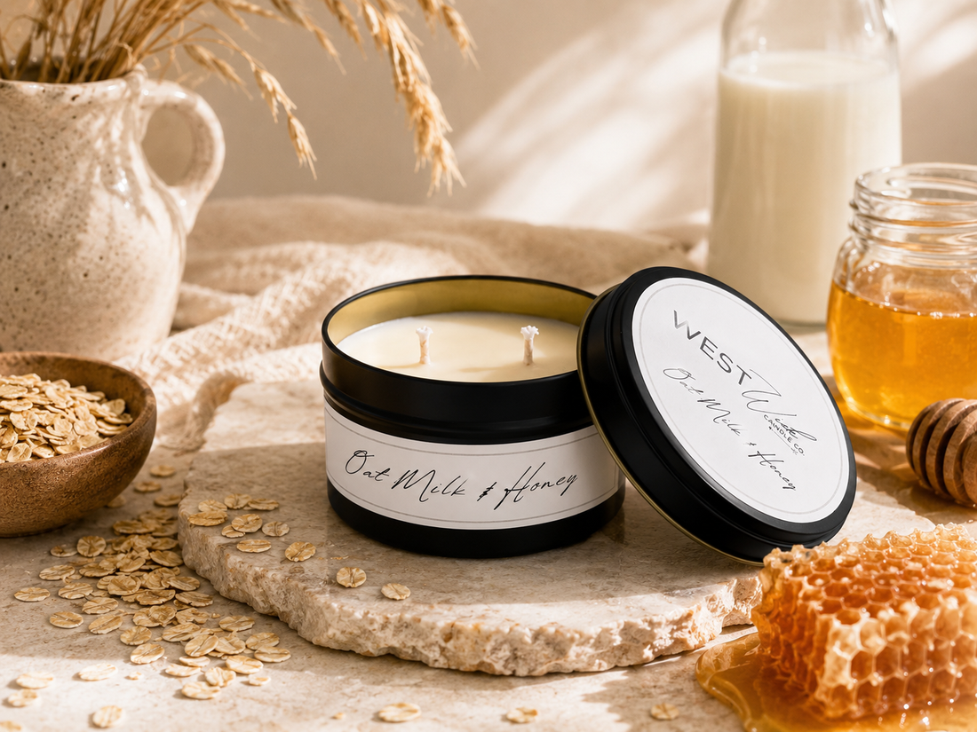 Oat Milk &amp; Honey | Black Luxe Candle