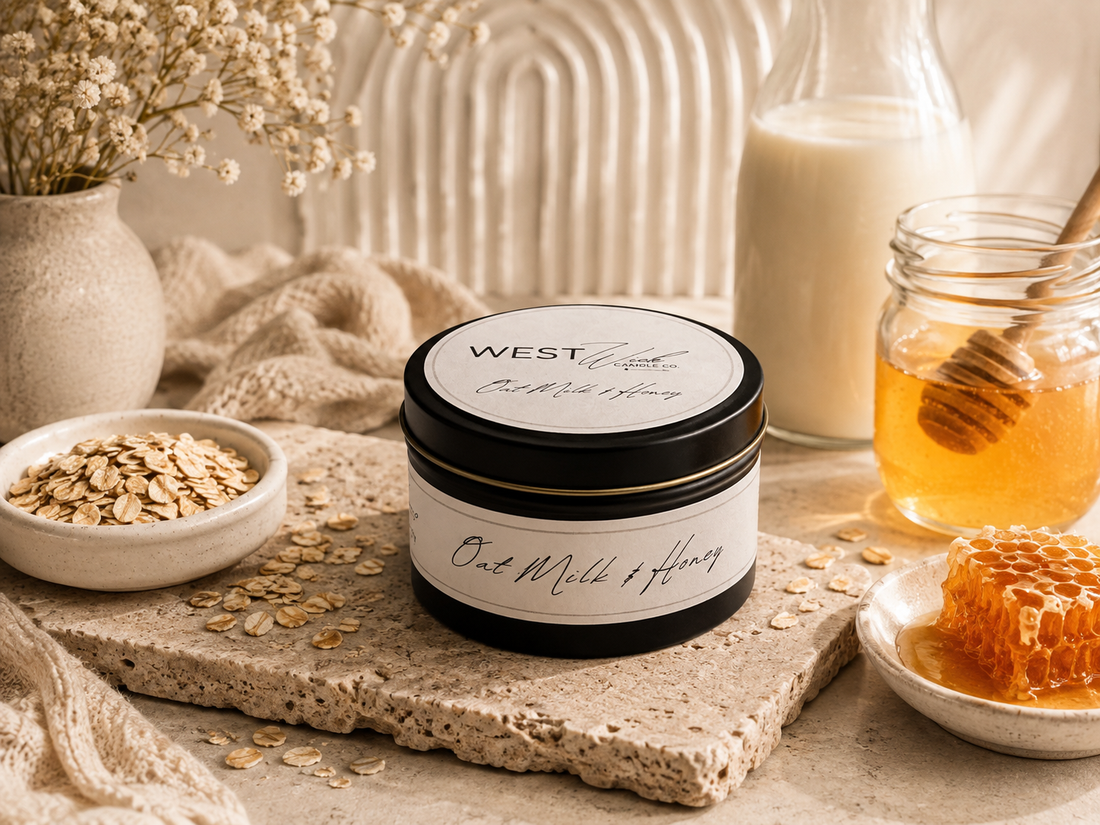 Oat Milk &amp; Honey | Black Luxe Candle