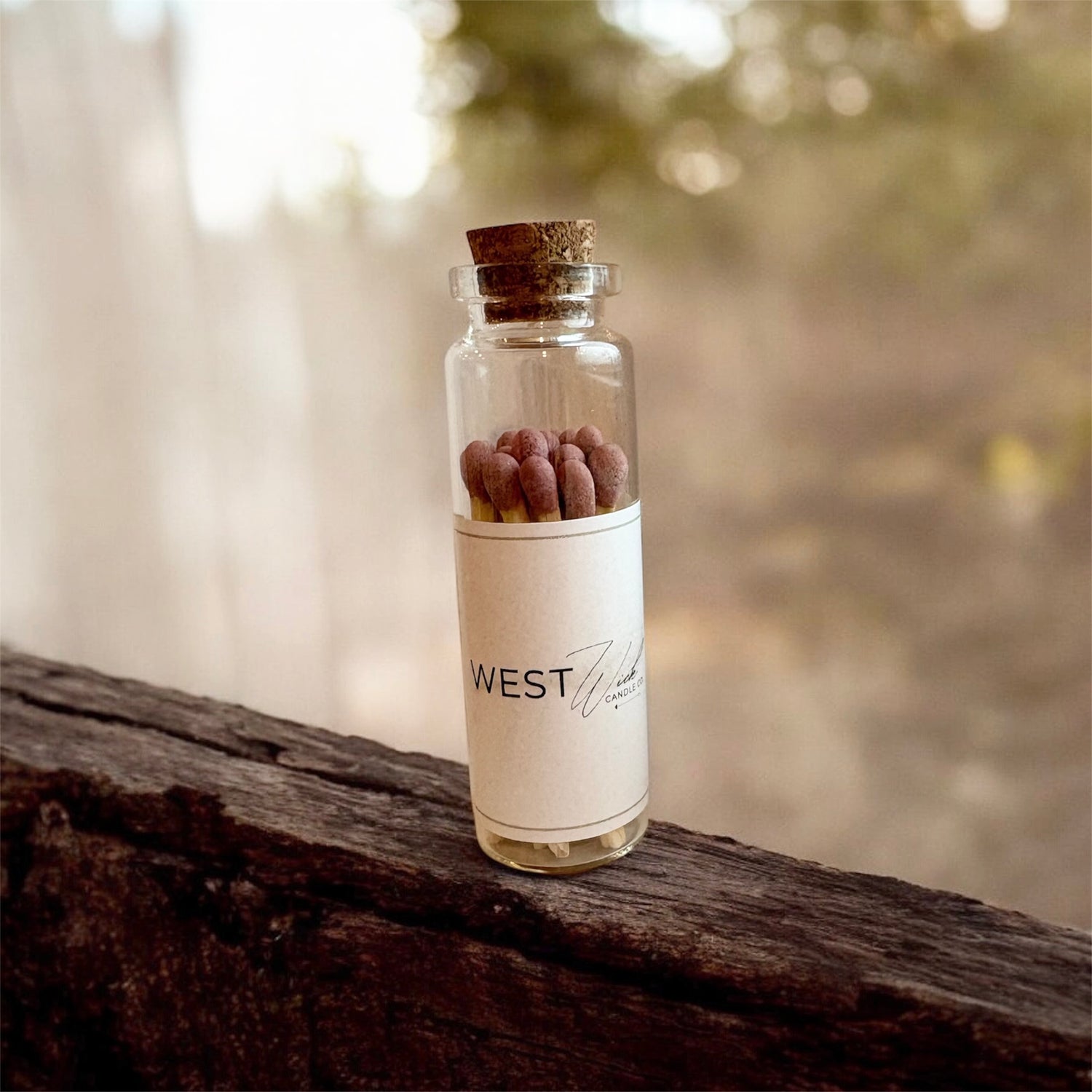 Dusty Rose Matches in Small Corked Vial