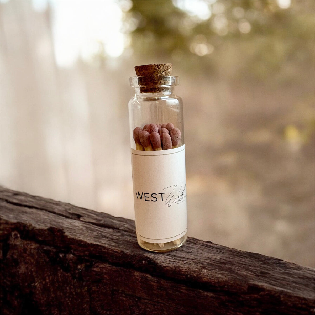 Dusty Rose Matches | Small Corked Vial