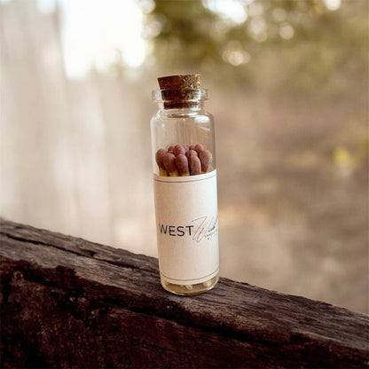 Dusty Rose Matches in Small Corked Vial