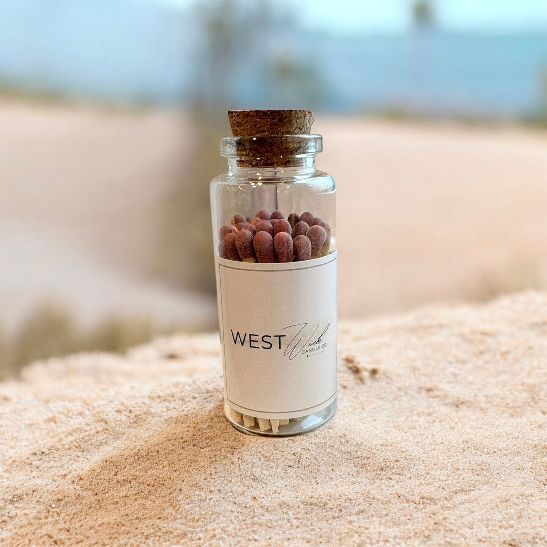 Dusty Rose Matches in Medium Corked Vial