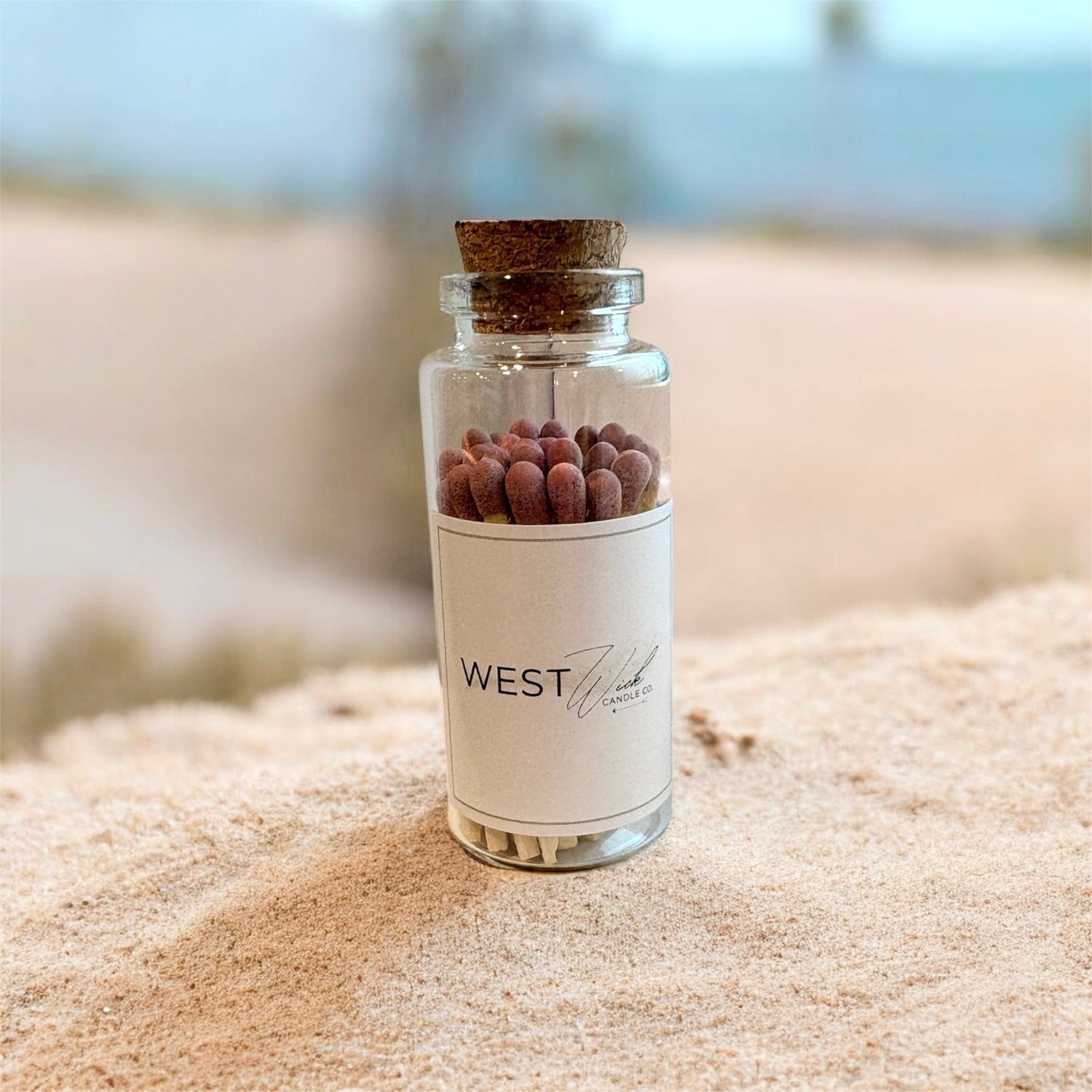 Dusty Rose Matches in Medium Corked Vial
