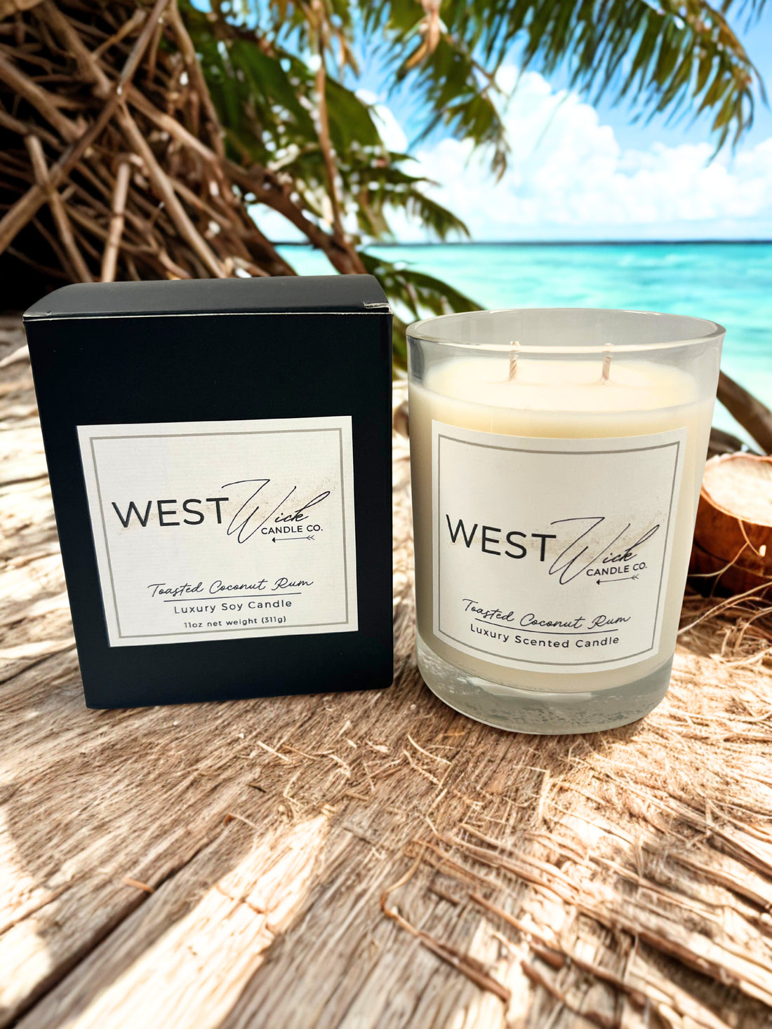 Toasted Coconut Rum Candle