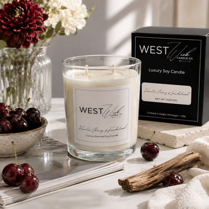 Vanilla Cherry &amp; Sandalwood | Signature Candle