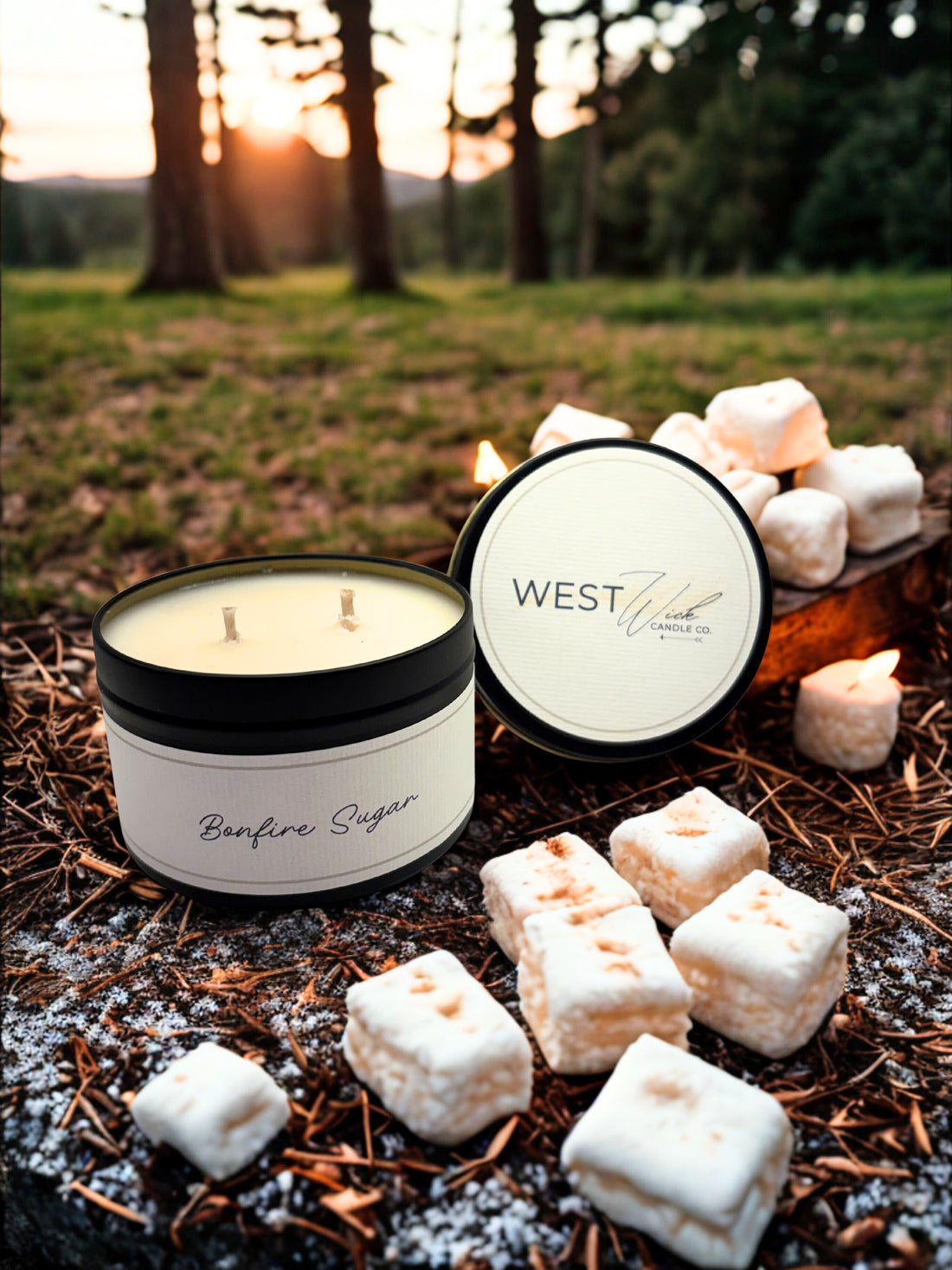 Bonfire Sugar - Black Luxe Candle