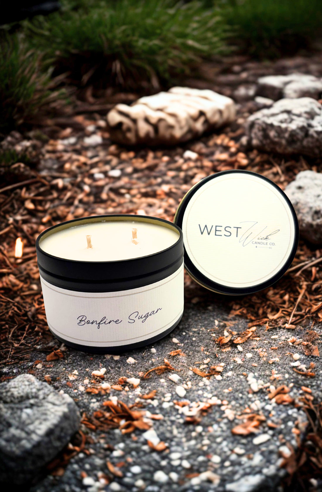 Bonfire Sugar - Black Luxe Candle