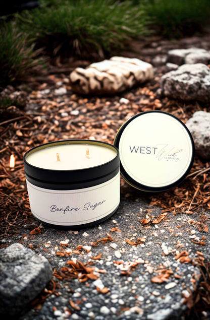 Bonfire Sugar - Black Luxe Candle